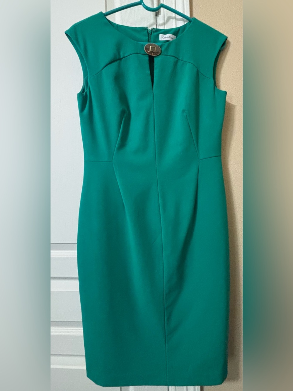 Calvin Klein Emerald Sheath Dress